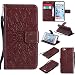 Produktbild Nancen Tasche Hülle für,Apple iPhone 6 / 6S Hülle,Apple iPhone 6 / 6S (4,7 Zoll) Leder Wallet Tasche Brieftasche Schutzhülle, Nancen Prägung Sonnenblume Muster PU Leder Handytasche im Bookstyle Stand Funktion Kartenfächer Magnet Etui Schale