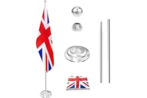 IN WHICH BAY Indoor Flag Pole Kit with Weighted & Thickened Base Hight 200CM-252CM,Aluminum Commercial Indoor Flagpole for Office School City Hall,Heavy Duty Indoor Telescoping Flag Pole/Silver -1Pack