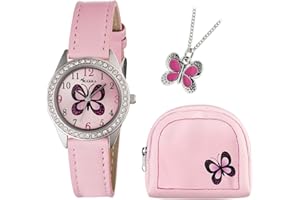 Tikkers Unisex Child Quartz Watch, Analogue Classic Display and PU Strap AKG-008