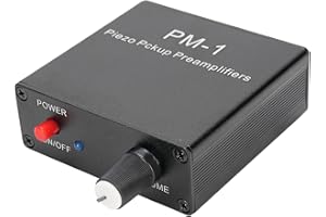 MENDUNER Piezo -Pickup -Vorverstärker mit Hoher Impedanzkreis Aluminiumlegierung Design für Musikaufführung