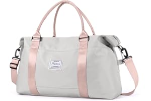 BJLFS Bolsa de Gimnasio para Mujer, Bolsa de Viaje, Bolsa de Cabina Grande Ryanair, Bolsas de Lona, ​​Bolsa de Noche, Bolsa de Gimnasio Impermeable Ligera, Bolsa de Equipaje de Mano para Hombres