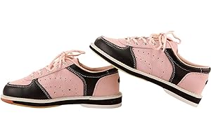 Blissbuilt Bowling Shoes for Men, Women's Bowling Shoes, Leather Bowling Shoes, Unisex, Lightweight, Breathable, Non-Slip Leisure Shoes, Indoor Bowling Training Shoes, for Women, Men and Teenagers,