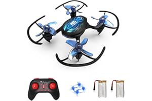 Tiny Hawk Mini Drone per Bambini Principianti, Droni Telecomandato Quadricottero RC con Modalità Senza Testa, 3D Flip, 3 Velocità Regolabile e 2 Batterie, Drone Giocattolo Regalo per Ragazzi e Ragazze