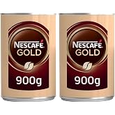 NESCAF&Eacute; Gold Teneke &Ccedil;&ouml;z&uuml;nebilir Kahve, 900 Gram (2 paketi)