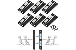 Jiayi Chiudiporta Armadio Magnets, 6 Pack Ultra Sottile Magnetico porta di Chiusura per Armadio, Nero Magneti Cassetto di Chiusura per Armadio Magneti di Chiusura per Mobili Armadio porta di Chiusura