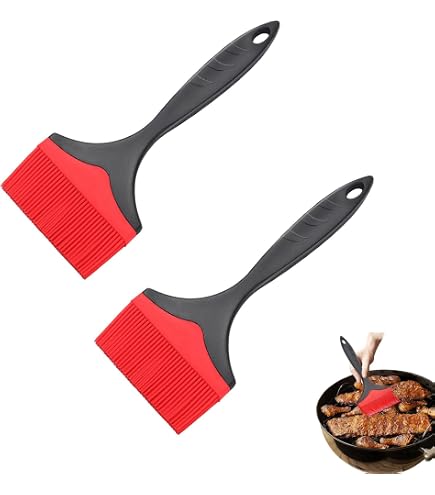 2 Pièces Pinceau à Badigeonner Extra Large 10cm Silicone - Pinceau Cuisine Résistant Chaleur Pour Cuisson Et Grillade