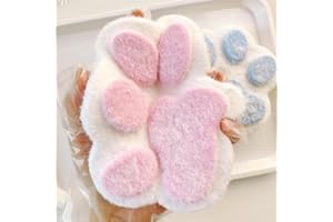 Dujuanus Giocattoli da Spremere Zampe di Gatto, Squishy con Zampa Gigante, Giocattoli da Spremere a Mano a Forma di Zampa di Gatto, Squishy Big Cat Paw Silicone Squeeze Toys (Bianco)