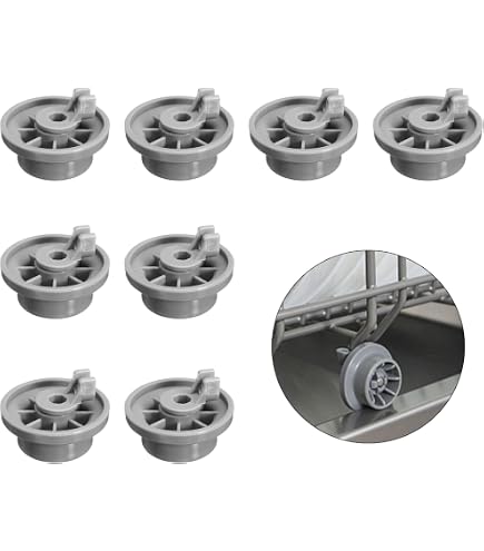 KIT RUOTE RUOTA CESTELLO INFERIORE LAVASTOVIGLIE PER REX AEG ELECTROLUX