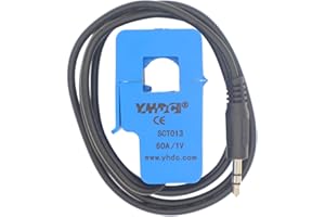 YHDC SCT 013 Input 5A-100A Output 1V/50mA Split core current sensor AC current transformer 3.5 mm blue (60A/1V)
