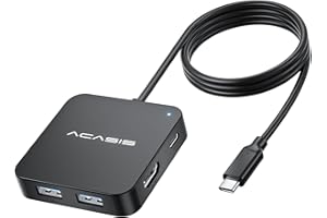 ACASIS Hub USB C Long câble, Adaptateur multiport Type-C vers HDMI, 4K HDMI,PD 100 W, 2 USB A 3.0, 1 Port USB C 3.0.Station d'accueil pour MacBook Pro/air, Steam Deck, Dell/HP/Lenovo/Surface/Switch (4ft)