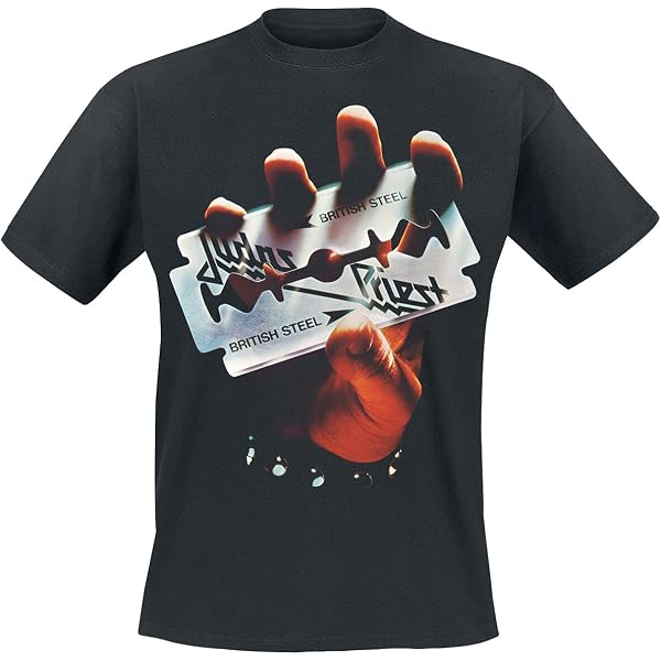 T-shirt Judas Priest Shield Of Pain Tour 2025 - Toutes Tailles S à 5XL - Coton - Neuf Avec étiquettes