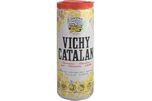 Vichy Catalan - Agua mineral espumosa - 11 oz (330 ml) (24 latas)