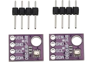 Heevhas GY-BMP280-5V Modulo sensore di temperatura Modulo sensore pressione atmosferica Sensore di pressione dell'aria Modulo scheda breakout I2C BMP 280 (2 pezzi)