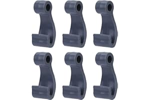 Kalttoy 6 Pièces Crochets Corde Fixation À Pression en Plastique Crochets en Forme J pour Bateau Gonflable Radeau Pêche Couverture Bateau Marin Facile À Utiliser Crochets en J Robustes