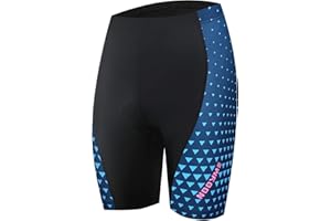 NOOYME Pantalon Corto Ciclismo Mujer Acolchado 4D Pantalones Corto Bicicleta Mujer con Gel Acolchado Pantalones Cortos De Ciclism para Mujer Pantalon Ciclismo Mujer ​Culotte Ciclismo Mujer