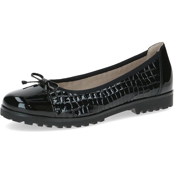 CAPRICE Ballerine da Donna 9-22150-45, Black Croco, 36 EU, Black Croco, 36 EU