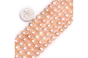 GEM-INSIDE CREATE YOUR OWN FASHION Sweet & Happy Girl's Store 7-8mm Rosa Süßwasser-Zuchtperlen Perlen Strang 15 Zoll Schmuckherstellung Perlen