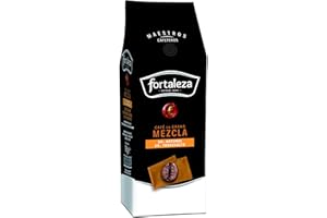 CAFÉ FORTALEZA – DESDE 1885 - Café Fortaleza - Café en Grano Mezcla 50/50 con Matices de Vainilla y Caramelizados - 1 kg