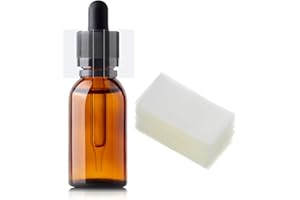 OUTUS 500 Pezzi 45 x 23 mm Fasce Termorestringenti Perforate Trasparenti Pellicola Termoretraibile Fasce Termoretraibili in Film per Flacone Contagocce Bottiglia Tubo Diametro da 3/4 a 1 Pollice