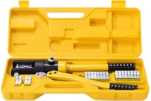 Soontrans Pince À Sertir Hydraulique Pince De Sertissage Hydraulique Pour Cosses A Sertir De 10 À 300 mm², Tête Orientable À 360°