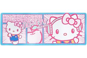 Hello Kitty Desk Mat - Officially Licensed Sanrio Merchandise, Large Rubber Mouse Pad with Pink Kawaii Design, Great for Gaming, Working, Functional Office Accessory | Paladone
