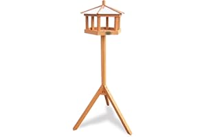 HABAU Vogelhaus Rotdrossel mit Ständer - Futterstation für Wildvögel