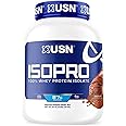 USN Zero Carb ISO Pro Whey Protein Isolate Chocolate Supplements - 4 Pounds