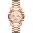 Michael Kors Runway Watch for Women, Chronograph movement with Stainless steel, Ceramic or Leather strap