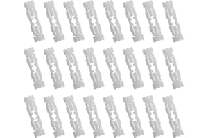 Be In Your Mind 50 Piezas Clips de Moldura para Canalón de Lluvia para Techo de Coche Sujetadores de Tiras Embellecedoras de Puerta 191853733A 31x8mm de Plástico Blanco