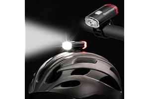 Senticam Bike Helmet Light, USB Rechargeable Dual Front & Rear Cycle Helmet Lights,IPX3 Water Resistant Portable Bike Helmet Torch for All Road Cyclists