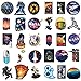 Price comparison product image Sanmatic NASA Stickers for Laptop [100PCS], Space Explorer Galaxy Vinyl Decals for Water Bottle MacBook Car Bike Bumper Skateboard Luggage, Spaceman Spacecraft Universe Planet Logo Graffiti Sticker
