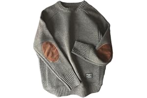 ORANDESIGNE Maglione Uomo Lana Girocollo Invernale Elegante Slim Fit Lavorato Maglia Manica Lunga Felpa Calda Maglioncino Sweater Pullover Maglieria