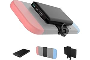 HAFOKO Power Bank Kompatible für Switch Ladebatterie, 10000 mAh Type-c/USB Dual Powered Portable Bank für Switch und Mobilgeräte