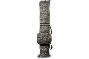 SOLAR TACKLE - Fishing Rod Bag for 13ft Carp Rod, Accommodates 4 Made up Rods Plus 4 Externally, Extra Padded Fishing Rod Holdall with Carrying Handle, Portable 8 Rod System