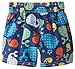 iXtreme Baby Boys Infant Whale Swim Trunk Rashguard Short, Navy, 12 Months