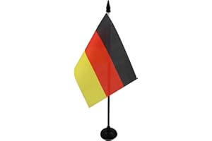 AZ FLAG - Tischflagge Deutschland - 15x10 cm - Deutsche Tischfahne 10 x 15 Cm - Flaggen