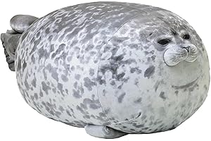 JISRKP 20CM! Seal Cotton Stuffed Animal Grey (7.87inch), Soft Seal Hugging Pillow, Cute Ocean Pillow Pet, For Kids and Adults