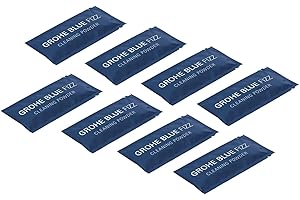 GROHE Blue Fizz, Reinigungspulver Set 8x35g (weniger als 5 Prozent nicht-ionisierte Tenside, kompatibel GROHE Blue Fizz Wassersprudler), 41252000