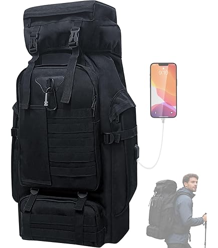 KRYDEX Sac à Dos Tactique Extensible MOLLE Pour Voyage, Randonnée