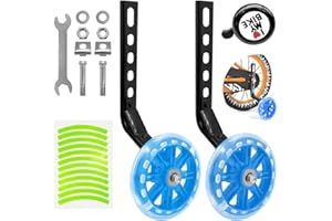ULEMONDEE Stabilizer Wheels, Kids Bicycle Stabilizers, Universal Blue for 12-20 Inch Bikes