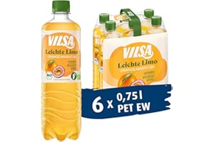 ‎VILSA VILSA Leichte Bio Limo Orange-Maracuja, 6 x 0,75 l PET