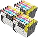 Produktbild Win-Tinten Kompatibel Tintenpatronen Epson T1281 T1282 T1283 T1284 T1285 für Epson Stylus s22 sx125 sx130 sx230 sx235 sx235W sx420 sx420W sx425 sx425W sx430 sx430W sx435 sx435W sx440 sx440W Drucker (3 Schwarz+3 Cyan+3 Magenta+3 Gelb)