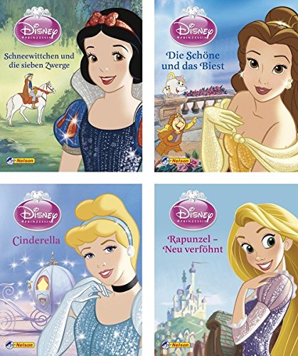 Preisvergleich Produktbild Nelson Mini-Bücher: 4er Disney Prinzessinnen 1-4