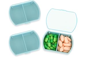 Sibba Organizer na tabletki, pudełko na leki, zestaw uchwytów na leki, codzienny pojemnik do przechowywania suplementów, przenośny, do kieszonkowych pudełek na tabletki, butelki, kompaktowy dozownik