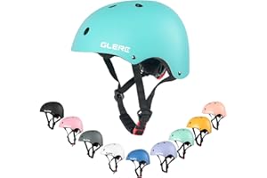 Glerc Kids Bike Helmet, Lightweight Adjustable Multi-Sport for Bicycle Skateboard Scooter, 2 Sizes Toddler Youth & Kids, Multiple Colors