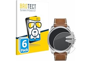 brotect Protection Écran Verre pour Diesel Mega Chief (6 Pièces) Film Protecteur Vitre 9H [Anti-Rayures, Transparent]