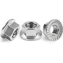 Dado Flangiato Con Dentatura Di Bloccaggio Secondo DIN 6923/acciaio Inox A2, V2A/dado Esagonale Con Flangia E Dentatura Di Blocco, Dado Di Collegamento (10 Pezzi, M3 - Foto 10