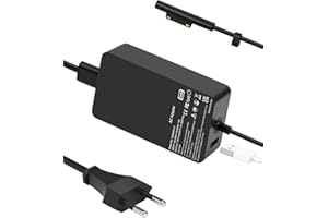 YDKDNF Surface Pro 65W Chargeur Adaptateur Ordinateur Portable Remplacement pour Microsoft Surface Laptop 4/3/2/1,Surface Pro 8/Pro X/Pro 7/6/5/4/3,Surface Book, Surface Go 3/2/1