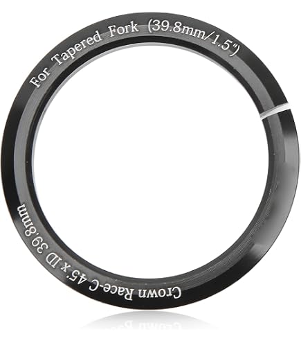 Ridewill Adaptateur De Fourche Conique 38 Mm Vers 28,6 Mm (1,5" Vers 1,125") – Noir, Pour Tube De Tête 1,5"
