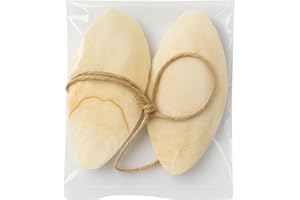 Moly Hueso de Jibia con Cuerda para Pájaros – Pack de 2 Unidades | Fuente Natural de Calcio | Afilador de Pico para Aves | Suplemento Mineral para Jaulas